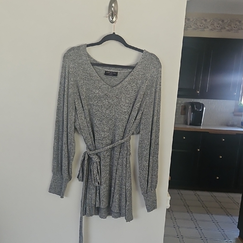 Lane Bryant Heather Gray Knit Top